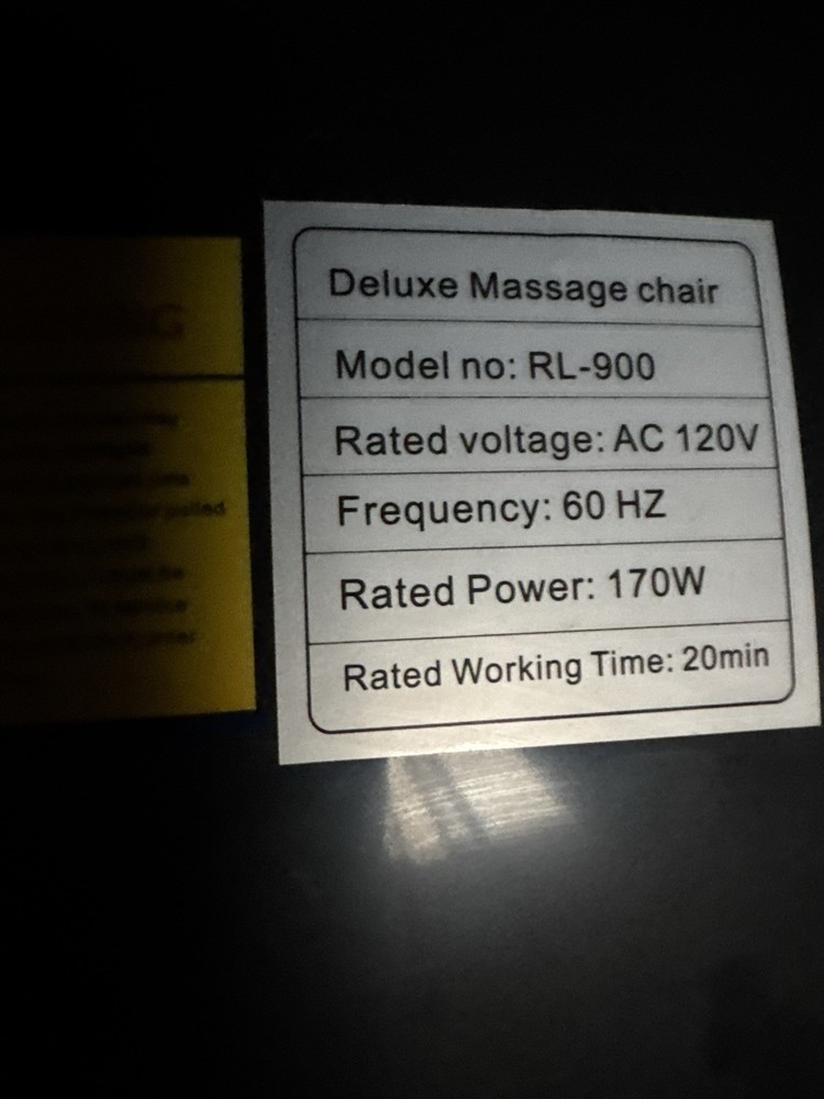 Deluxe Massage Chair with Remote Control and Hand Control