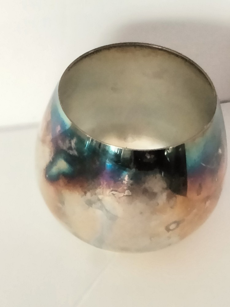 Vintage ONEIDA Silversmith Wine Punch Cup Silverplate Roly Poly Tumbler USA Made