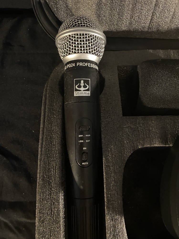 Wireless Microphone, Transmitter And Receiver, Complete Set, Used Once, Stimme