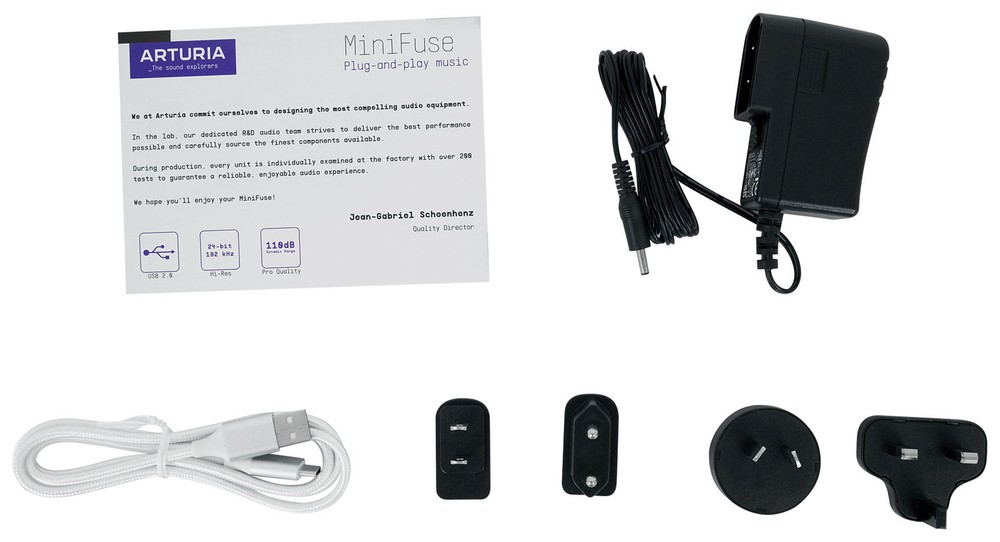 Arturia Minifuse 4 White 4x4 USB MIDI Audio Recording Interface+Software