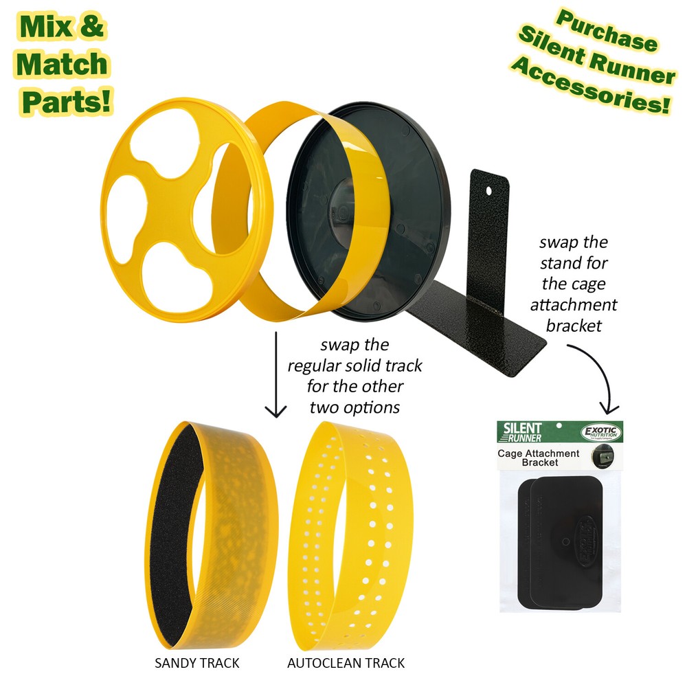 Autoclean Track - for Silent Runner Wheel 9" Yellow - Exercise Wheel Accessory