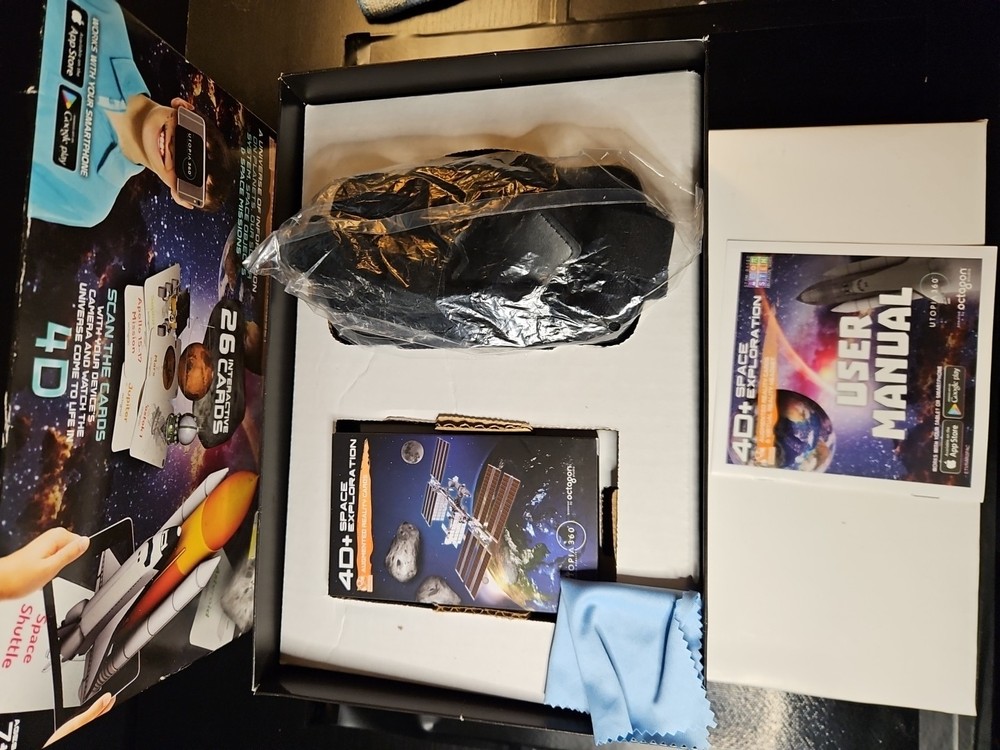 Space Exploration Augmented Reality Cards Virtual Reality 4D Headset Interactive