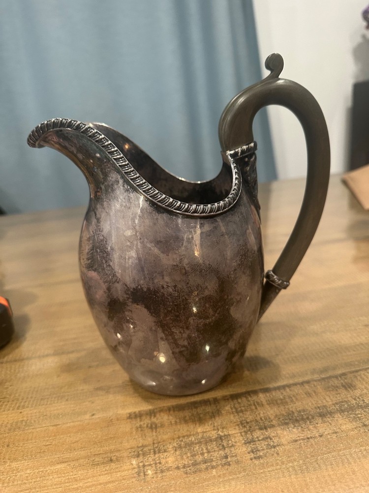 Carmichael Silver Plated Pitcher, 8 3/4" High.