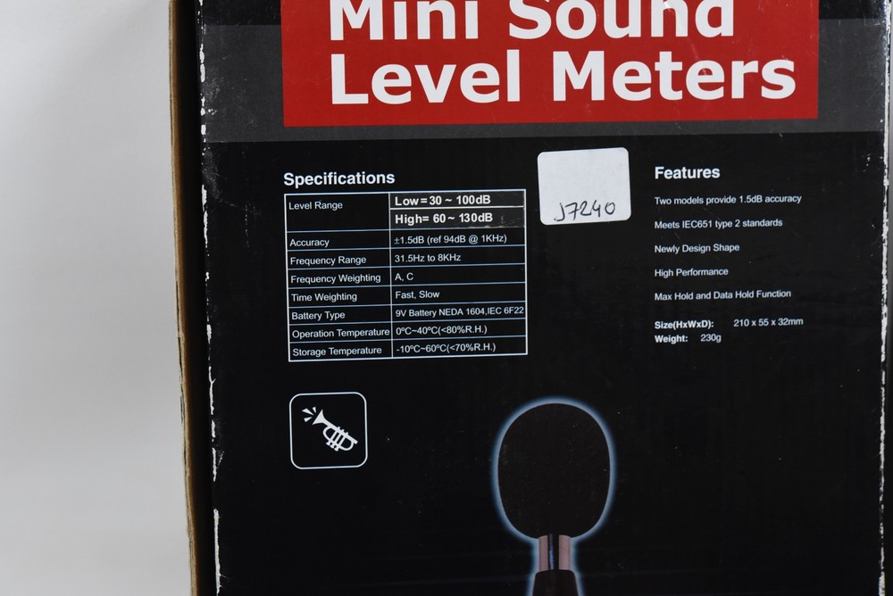 Digitech QM-1589 Compact Digital Sound Level Meter with Case