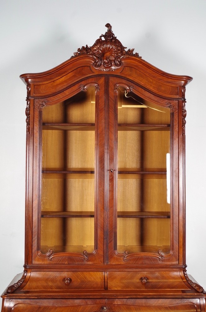 Louis XV Style Bookcase Desk