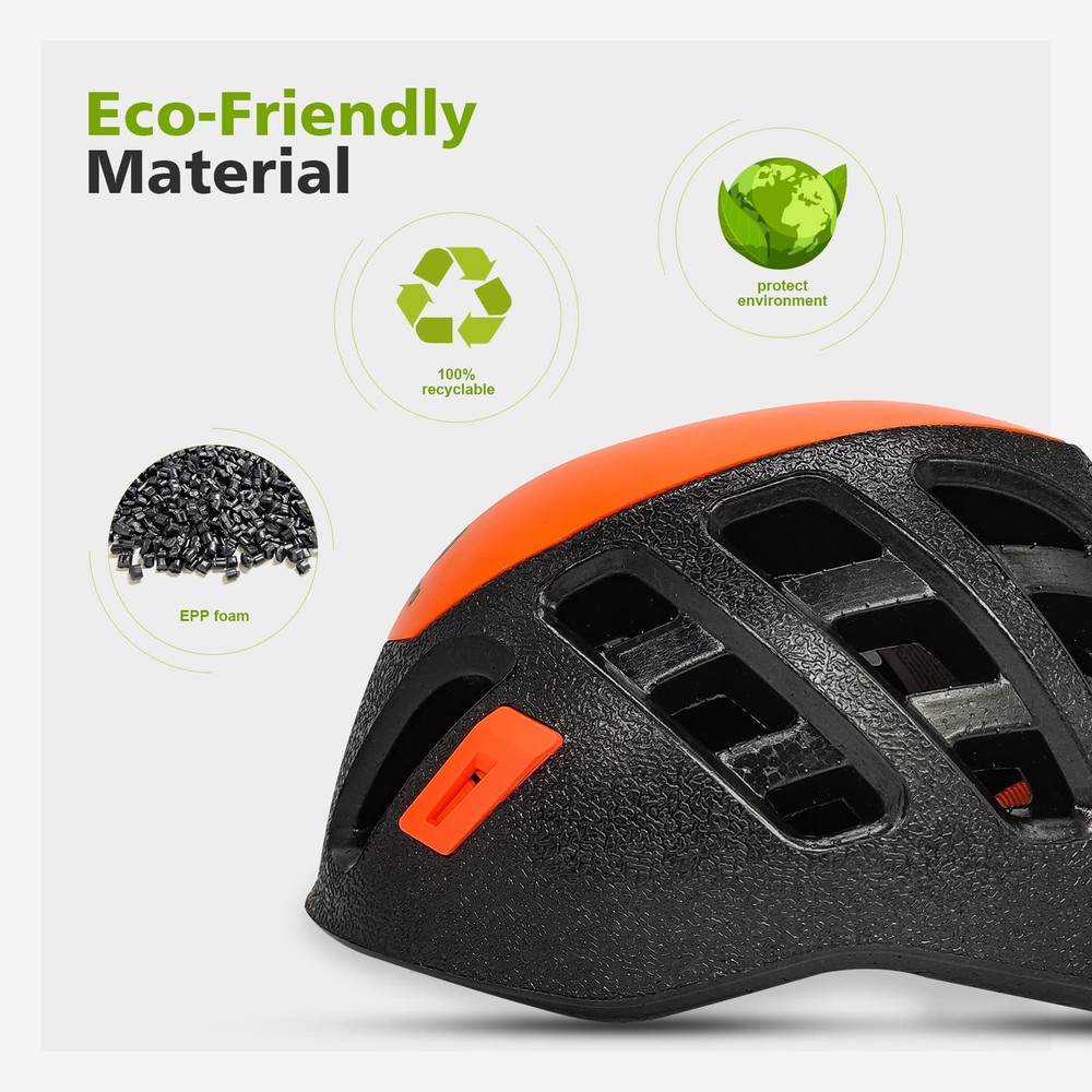Rock & Climbing Helmet, Lightweight Adjustable Helmet for Tree Climbing, Cavi...