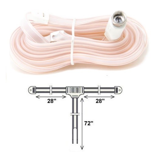 FM Dipole Antenna HD Radio Male F Connector T Shaped US Seller Fast Free US Ship