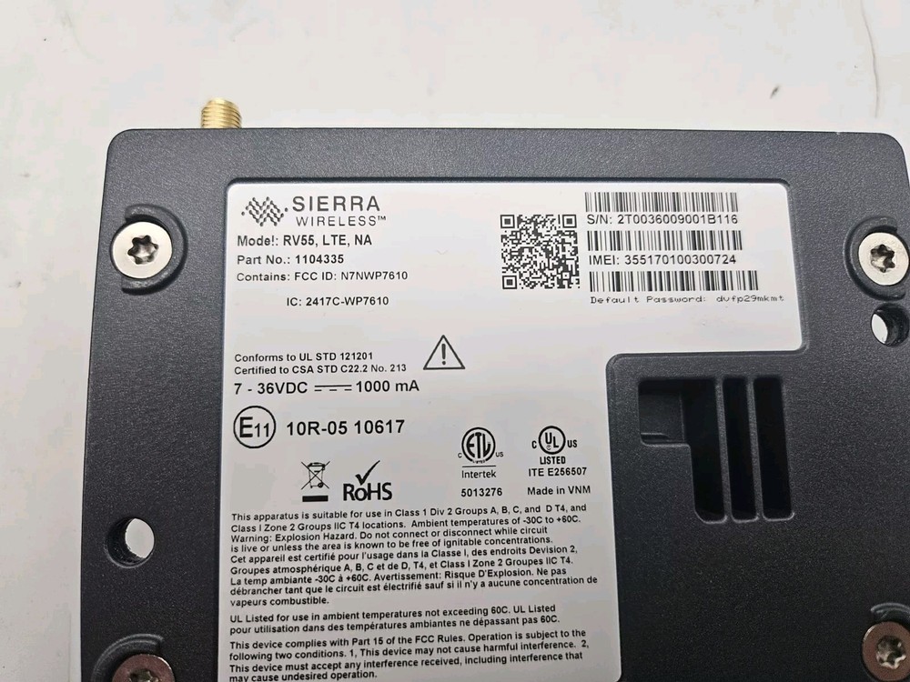 Sierra Wireless RV55 Router 1104335 LTE