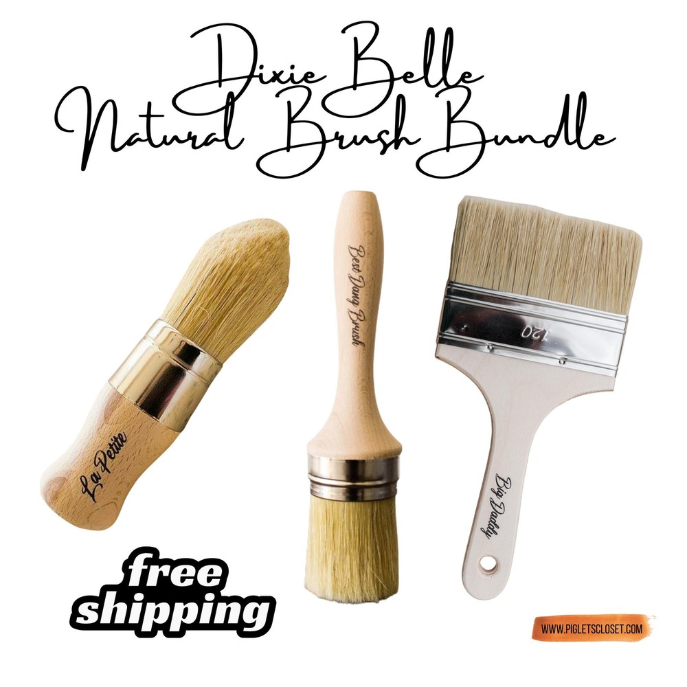 Natural Bristle Paint Brush Essentials | Dixie Belle Paint