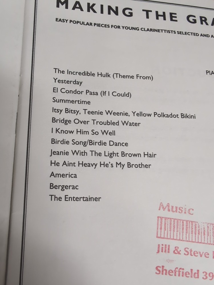 Making the Grade: Clarinet: 3