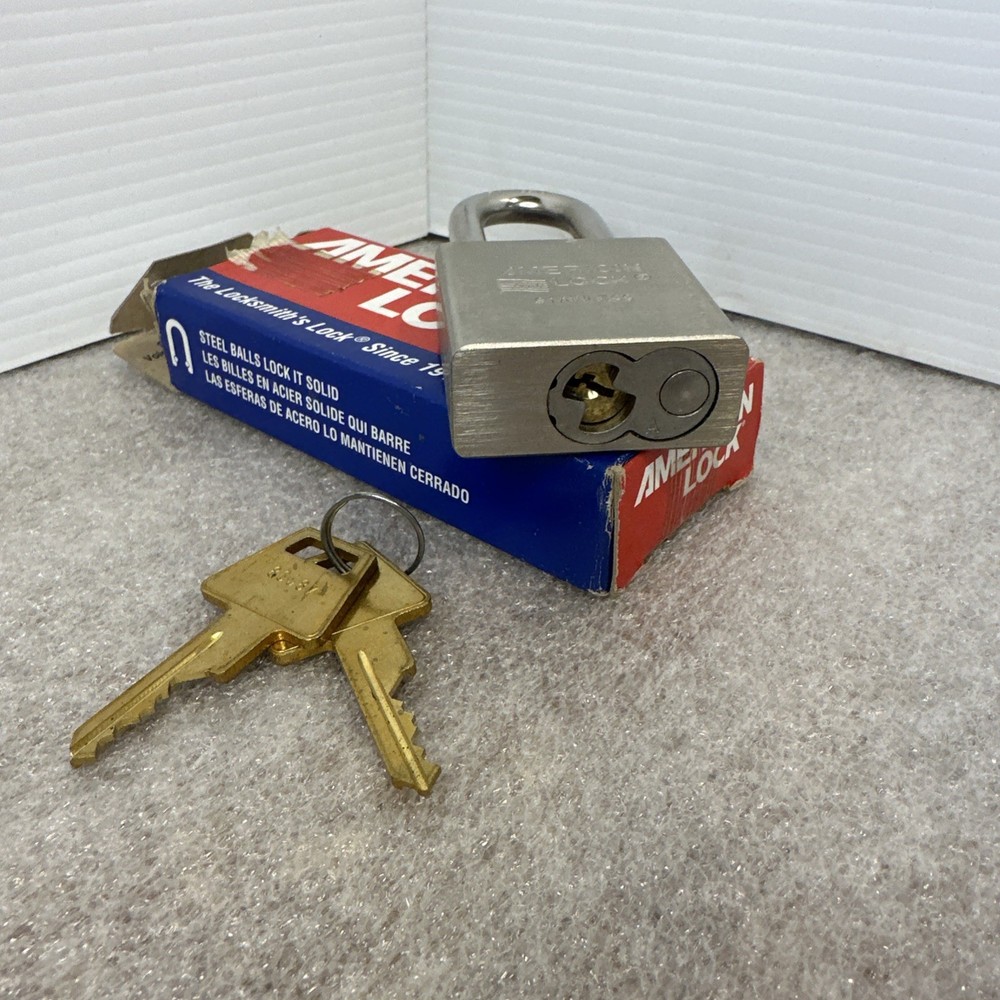 American Lock A5401 Padlock, Long Shackle, Rectangular Solid Stainless free ship