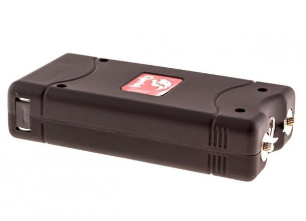 NEW BLACK Self Defense Tactical Mini Stun Gun 10 MV Rechargeable LED Flashlight