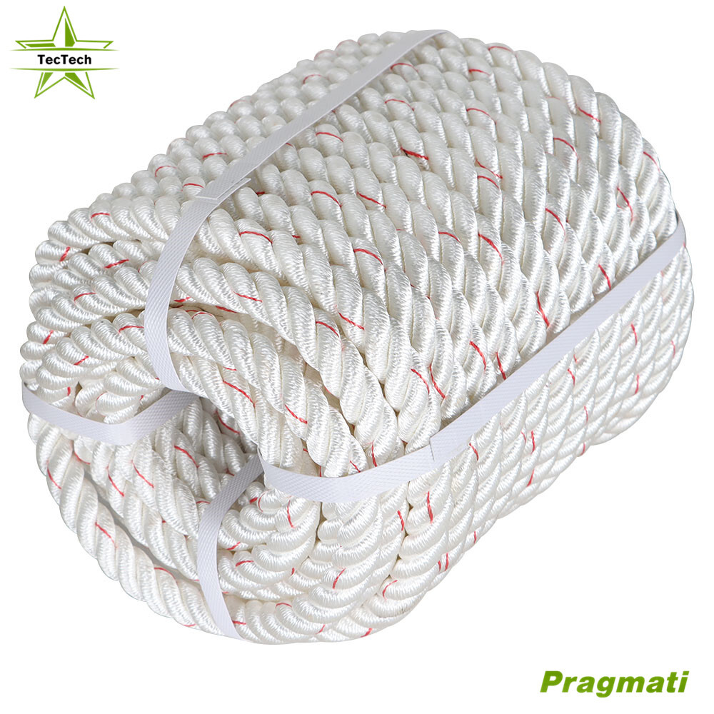 Double Braid Polyester Arborist Bull Rope Pulling Rigging Sailing Line 3/4"x100'