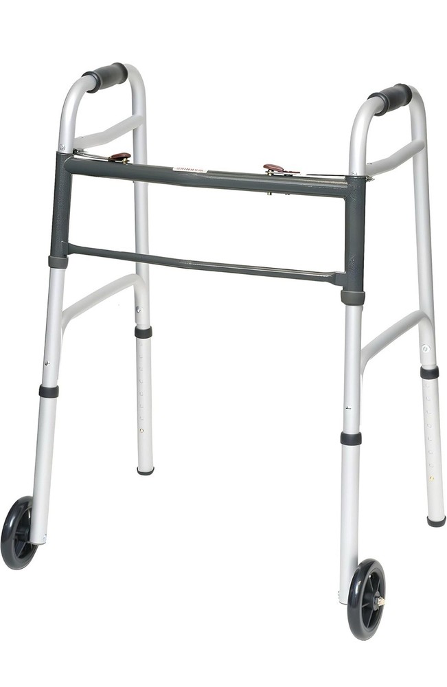 NEW Pro basics Two Button Walker 5” Wheels 300 Pound Capacity