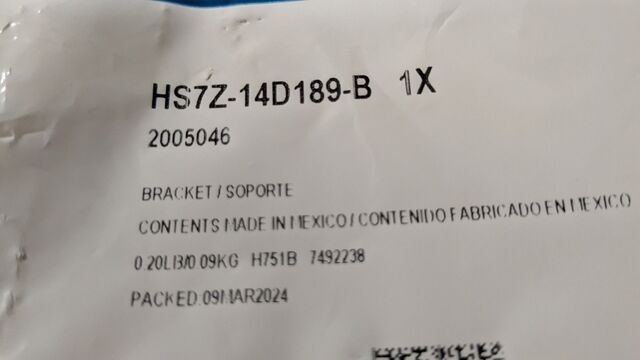 Genuine Ford Blind Spot Detection System Warning Sensor Bracket HS7Z-14D189-B