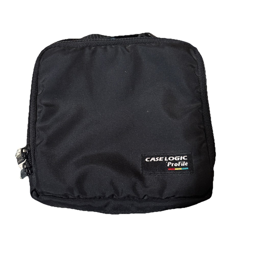 vintage case logic profile 2 pocket case-holds CD’s, Camera, Small Electronics