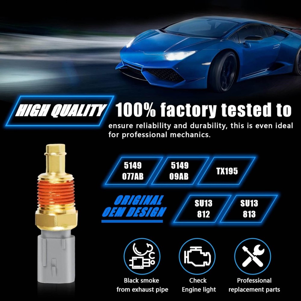 1PCS 5149077AB Engine Coolant Temperature Sensor For Dodge Durango 2008-2022