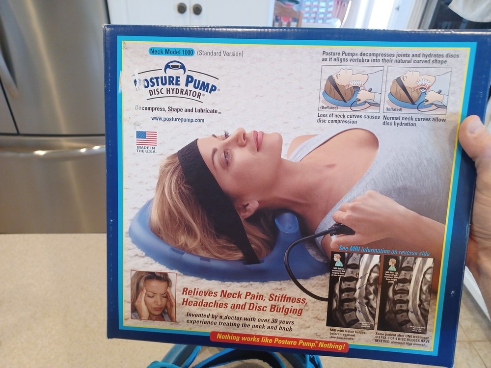 Posture Pump Neck Exerciser Professional Model Original Box USA MADE