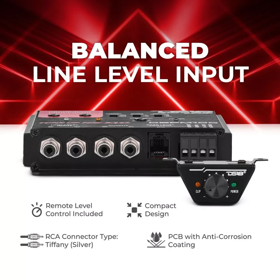 DS18 DBPM100.MX Digital Bass Processor 2 Channel Preamp Input Output Epicenter