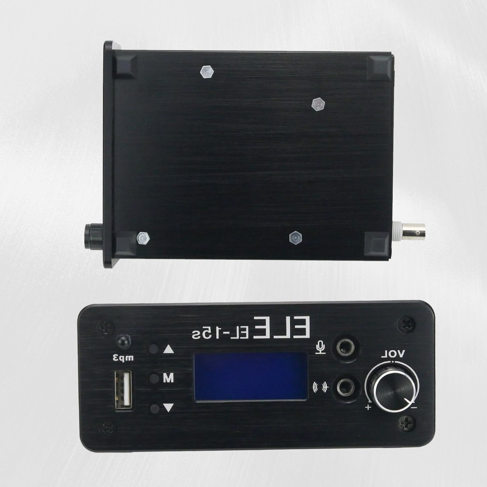 EL-15S FM Broadcast Transmitter Timing Wireless System Music 1.5W For U-Disk MP3