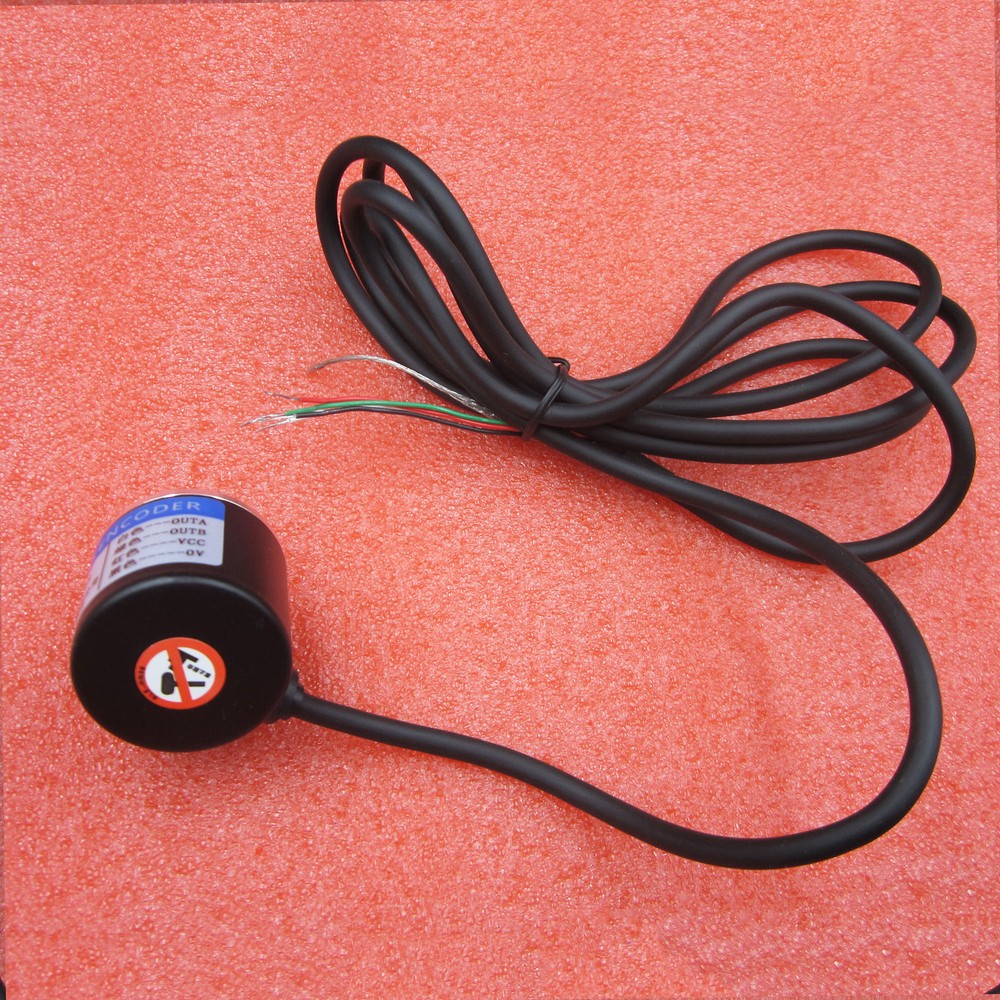 New 500P/R Incremental Rotary Encoder AB phase encoder 6mm Shaft W coupling
