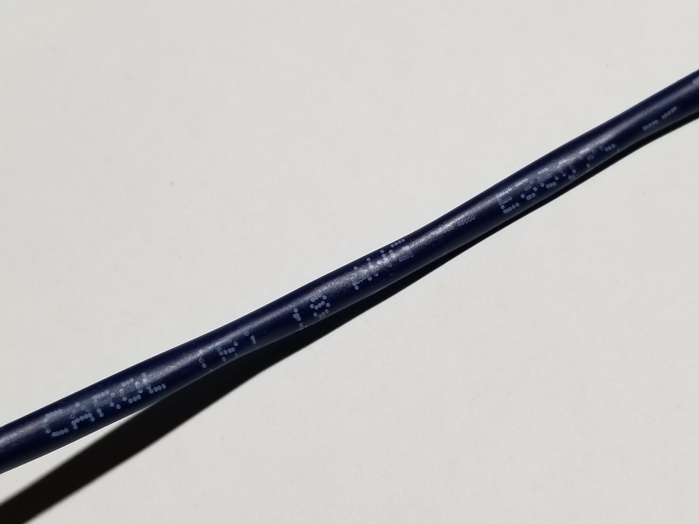 Carol E3602S 18/2C Solid Shielded Plenum Fire Alarm Wire Cable FPLP Blue /100ft