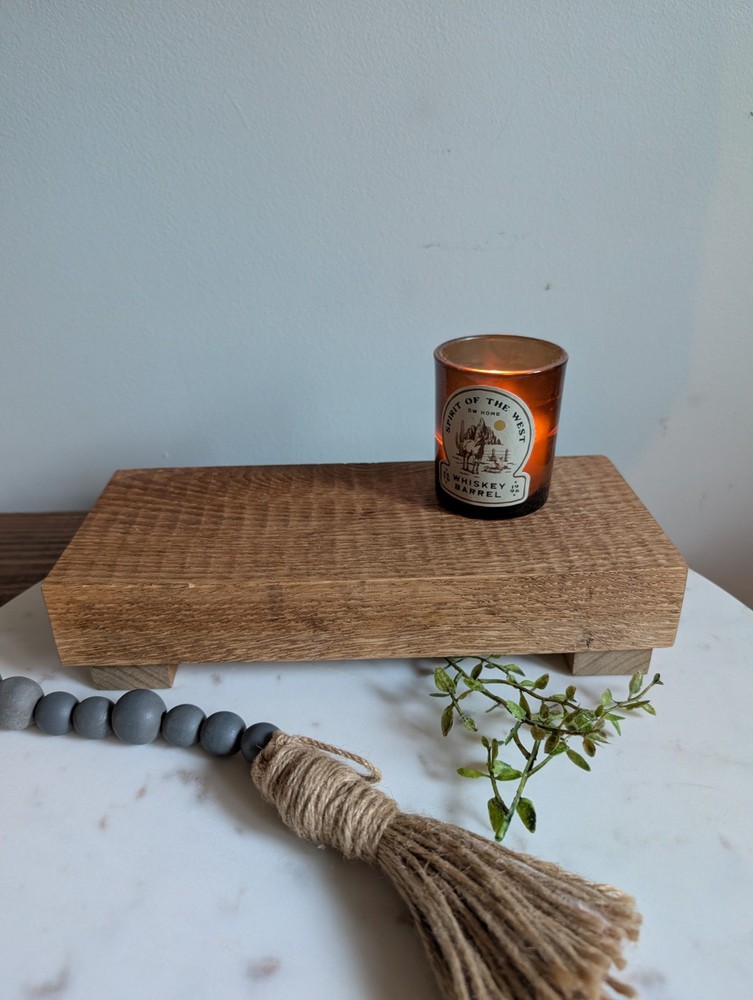 Handmade Solid Oak Wood Riser Stand Minimalist Farmhouse Display Platform