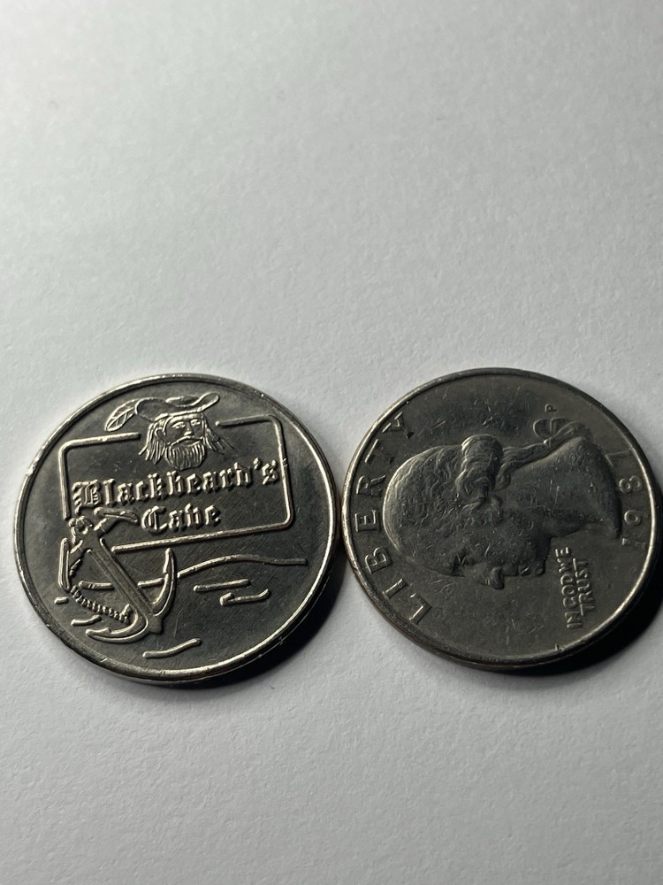 RARE Blackbeard’s Cabe Arcade Token Defunct #uf1