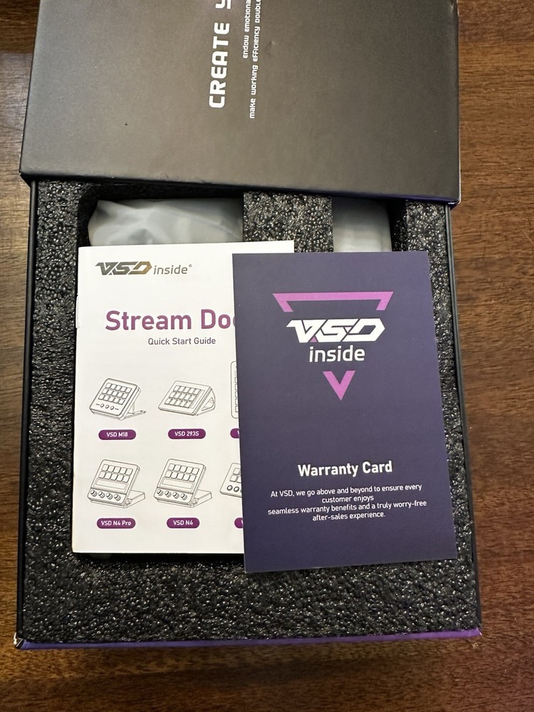 VSDINSIDE Macro Keypad Stream Dock Controller Deck Gaming Shortcut New/open box