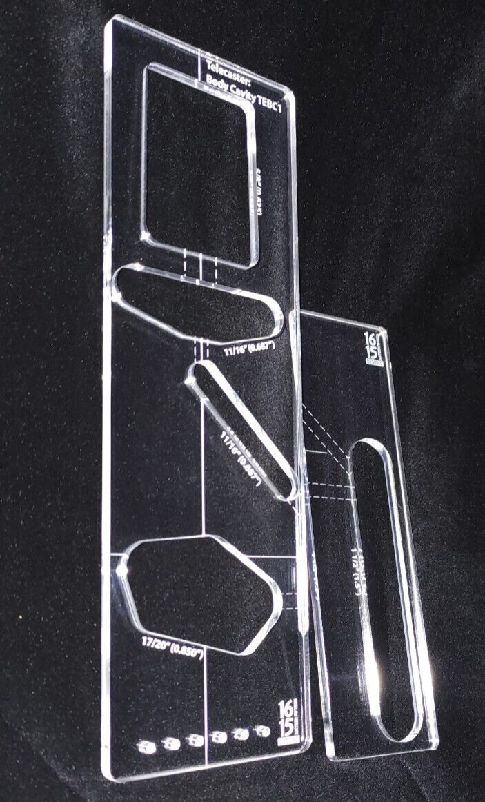 Acrylic Telecaster Routing Template - 1615 Designs