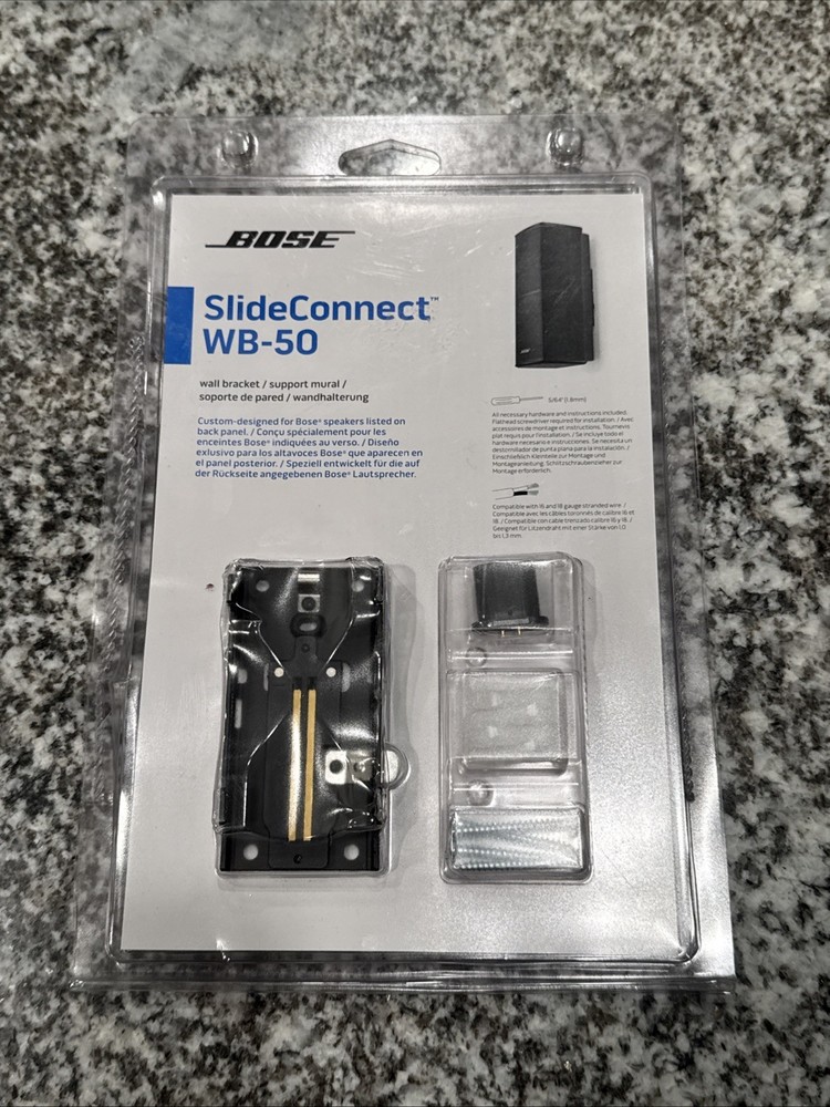 WB-50 SlideConnect Wall Mount/Bracket Black/White for Bose speaker Missing Part