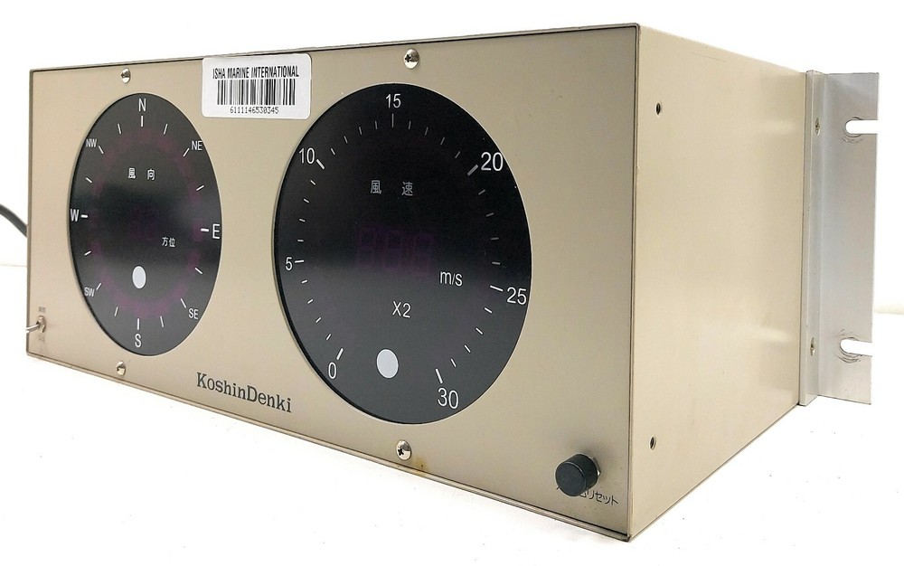 Koshin Denki MP-010 Marine Vane Anemometer Wind Direction Indicator