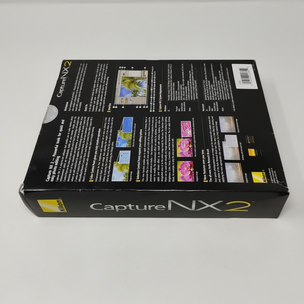 Nikon Capture NX2 Photo Editing Software CD-ROM Windows Mac Big Box PC