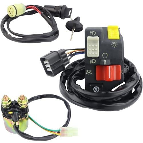 Handlebar Switch Start Stop Headlight & Relay & Switch for Honda Fourtrax