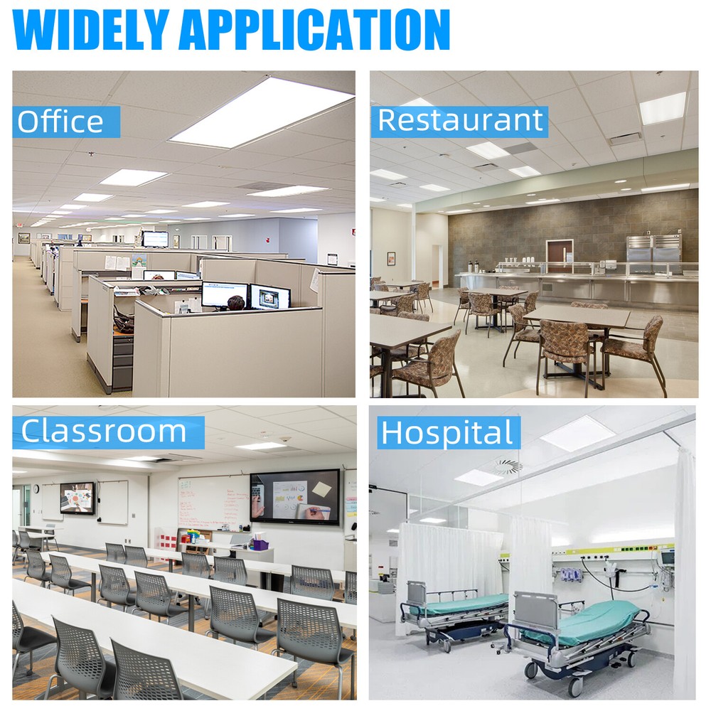 2x2 FT LED Flat Panel Light 45 Watt 5000K,0-10V Dimmable Drop Ceiling LED Lights