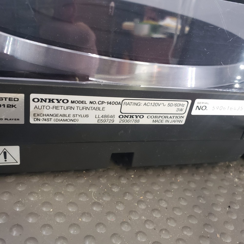 Onkyo CP-1400A Automatic Return Belt Drive Turntable Record Player - Tested