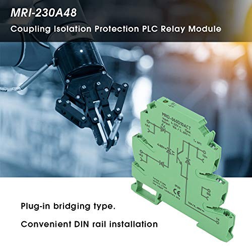 Solid State Relay 10A, 4-32V DC Input, 480V AC Output, DIN Rail Mount,