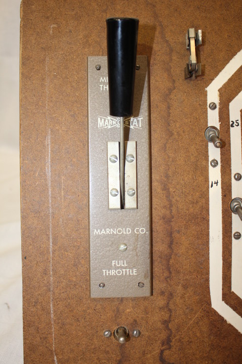 Handmade Wood Traintrack Control Panel Manostat Throttle Voltmeter Steampunk