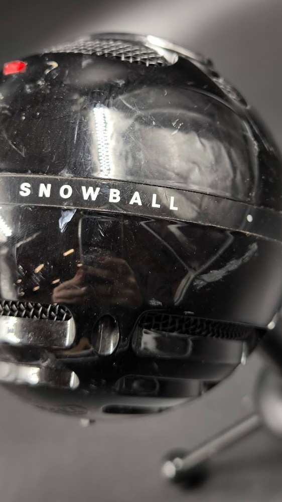 Blue Snowball USB Microphone Used Working Black