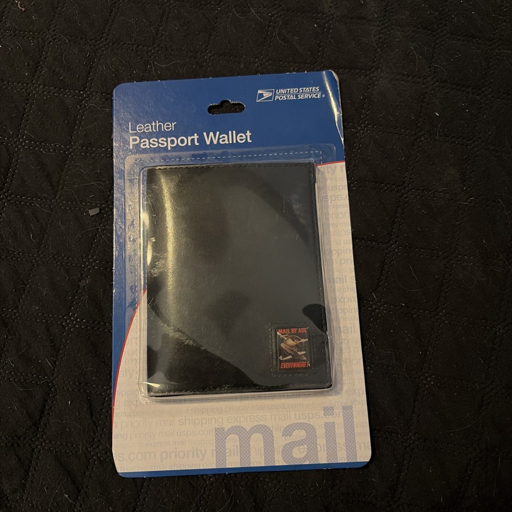 Leather Passport Wallet USPS
