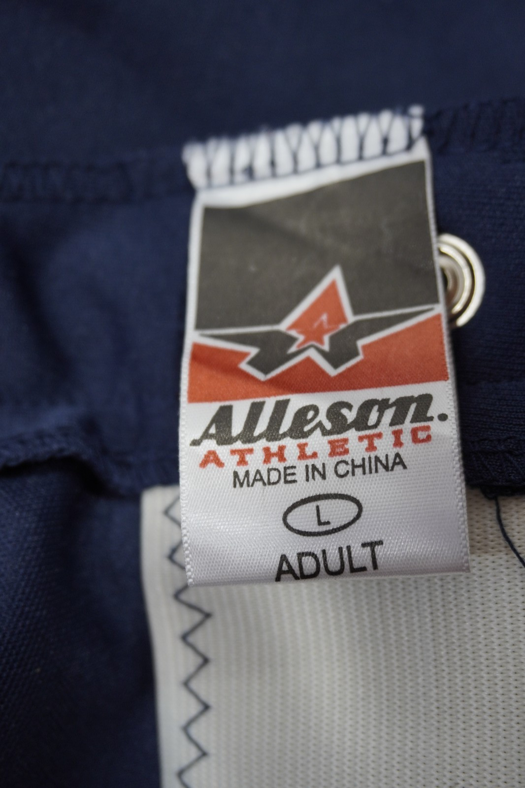 Alleson Adult Men's L Navy Softball/Baseball Pants Elastic Waist 5 Belt loop