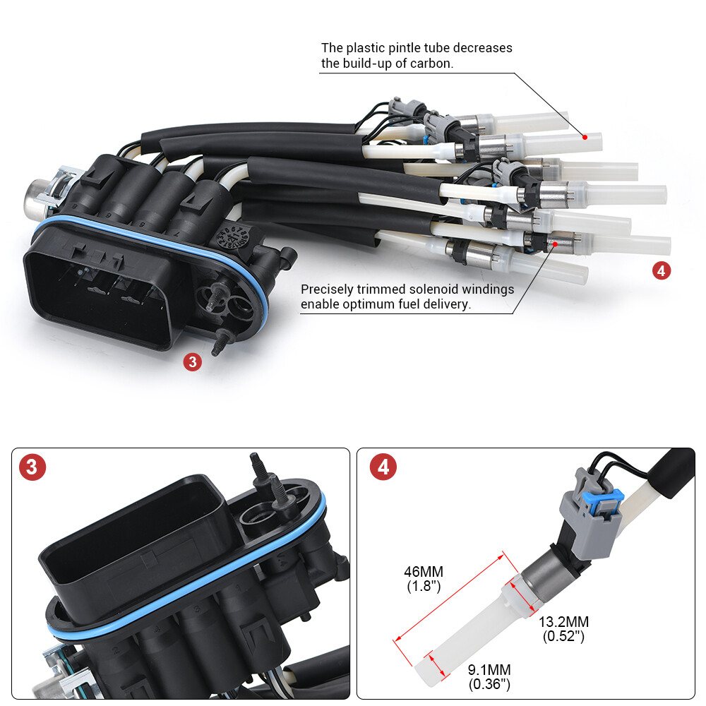 Spider Vortec Fuel Injector For Chevy Pickup Truck V8 5.0L 5.7L FJ504 89060440