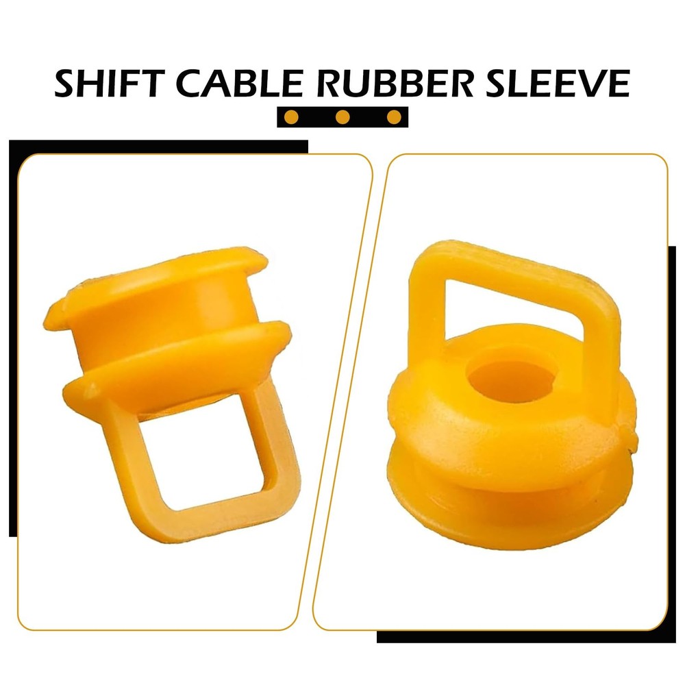 Bawkars 2 PCS Shift Cable Linkage Bushing, Transmission Shifter Orange