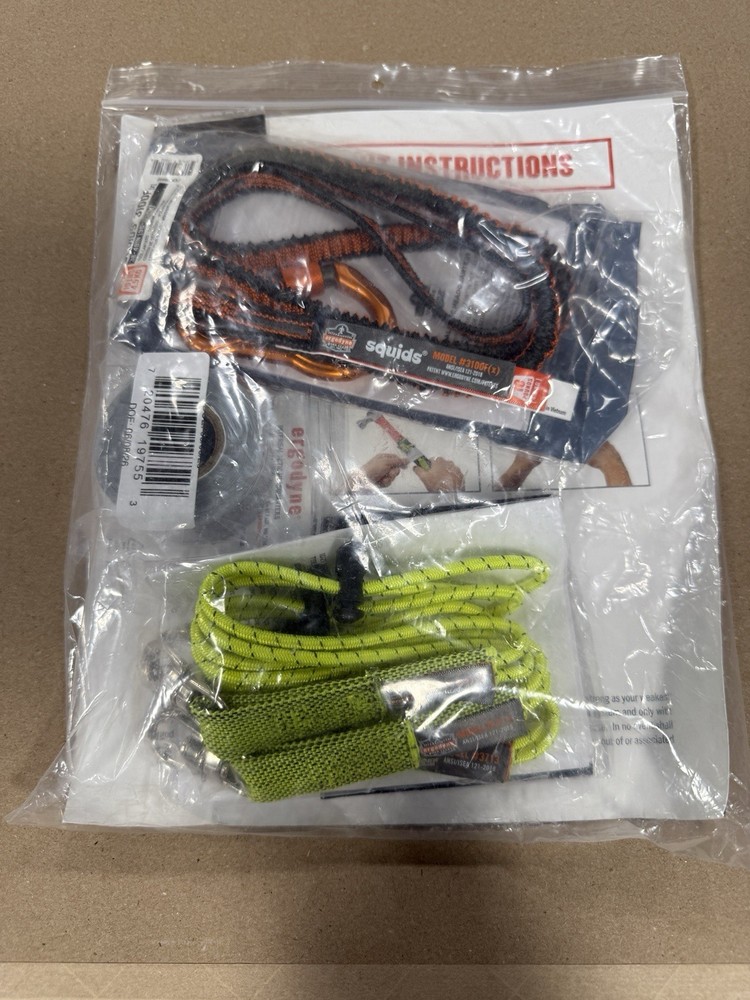 Ergodyne Squids Tool Tethering Kit for 3 Tools - 10lb 3182 NEW