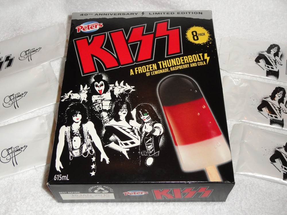 KISS Thunderbolt 40th Anniversary Ice Cream Box & Wrapper LE Australian release
