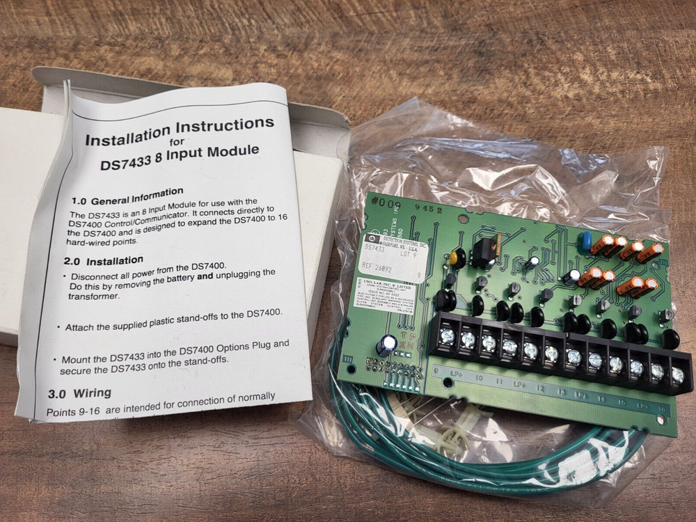 NEW DS DETECTION SYSTEM DS7433 8-ZONE SECURITY ALARM INPUT REMOTE MODULE