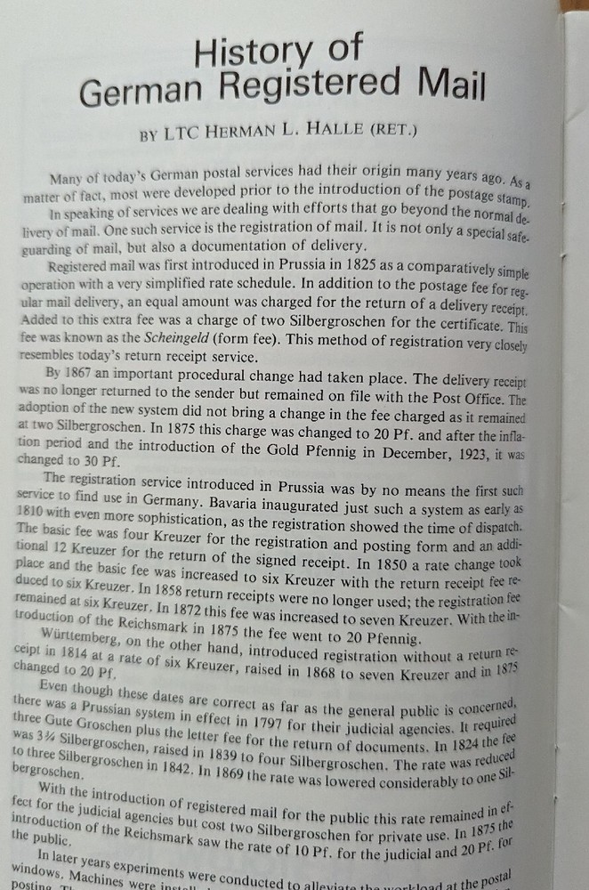 German Postal Specialist Oct 1986 German Registered Mail Berlin's 750th Anniver.