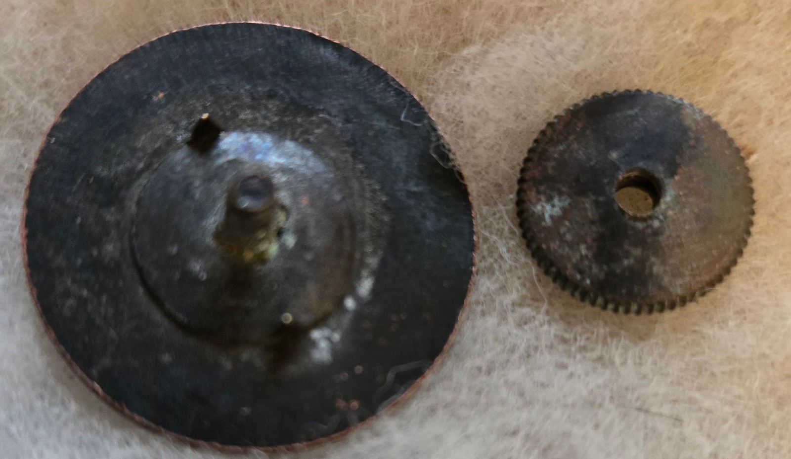 WW1 US Army Trains Collar Disc with nut.