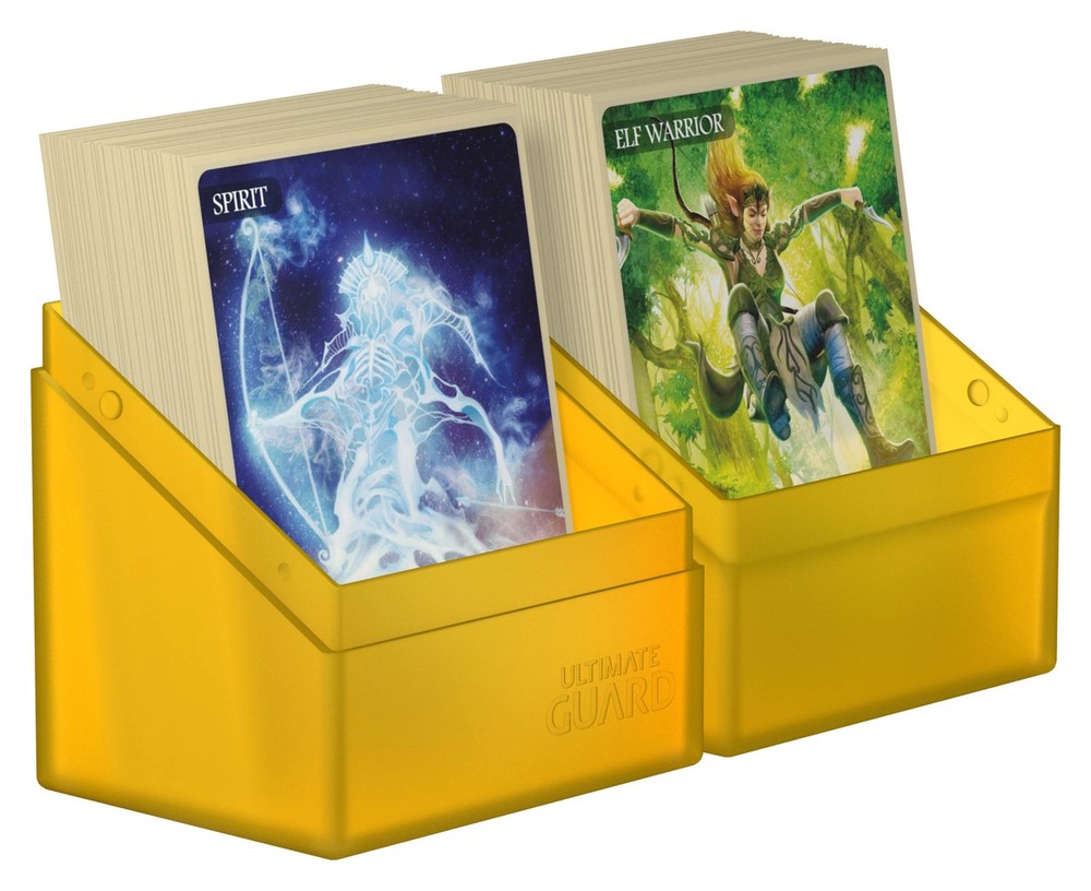 1 Ultimate Guard Amber 80+ Boulder Deck Box