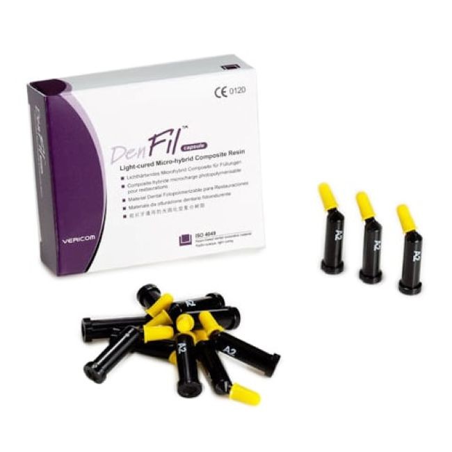 DenFil Capsule Refill A2, Light-Cured Restorative Micro Hybrid Composite Resin